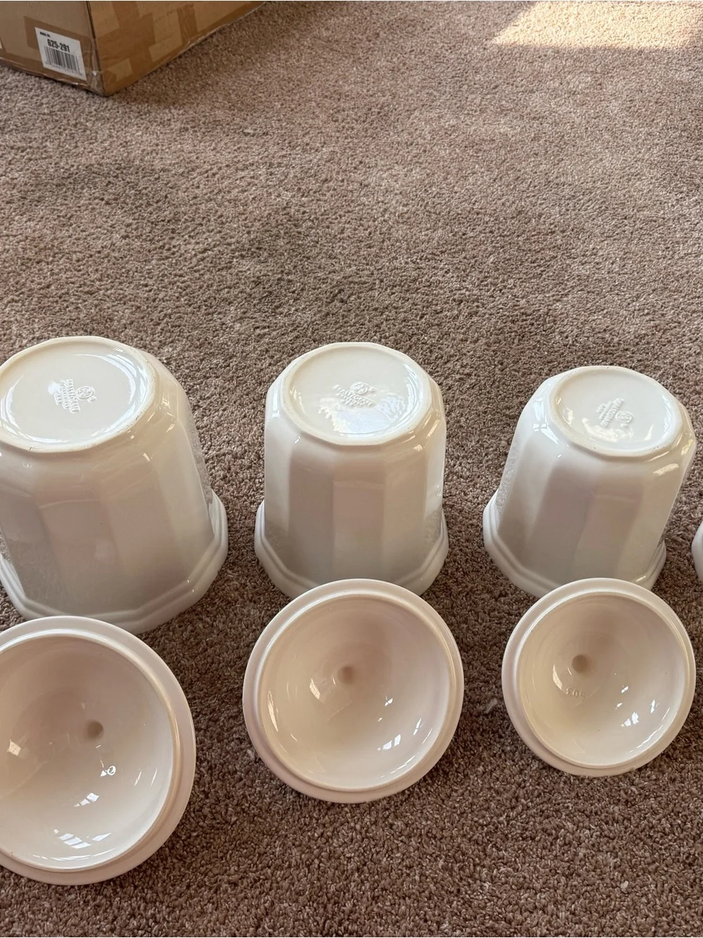 Pfaltzgraff Heritage White Ceramic Lidded Canister Set and sugar jar
